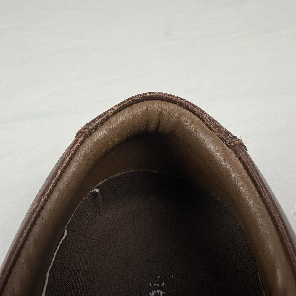The Body Shop Hush Puppies Mall Walker Shoes Brown Leather Men's 6.5 Wide EUC
